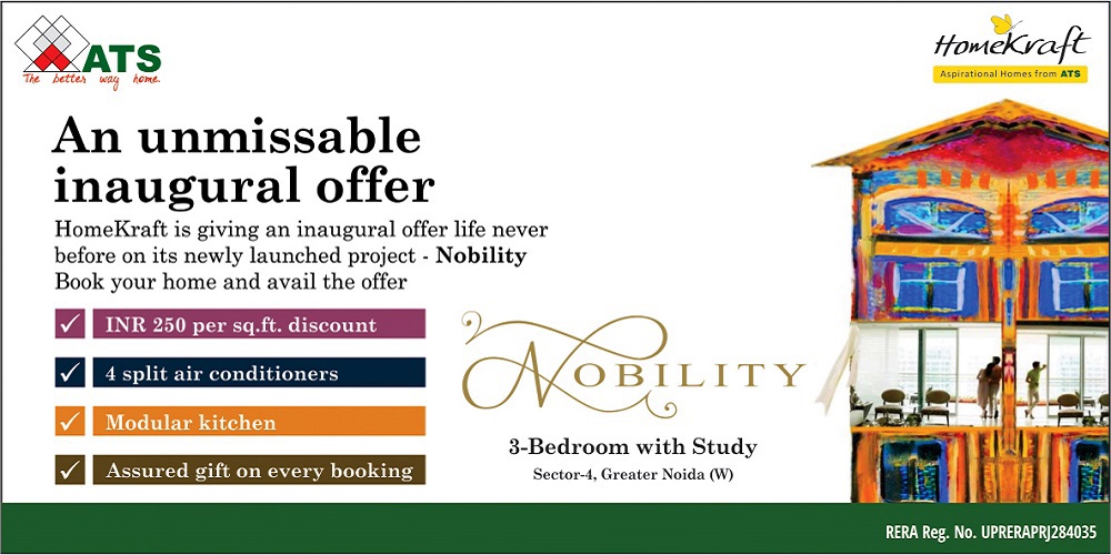ATS Nobility  INR 250 per sq.ft. discount in Greater Noida Update